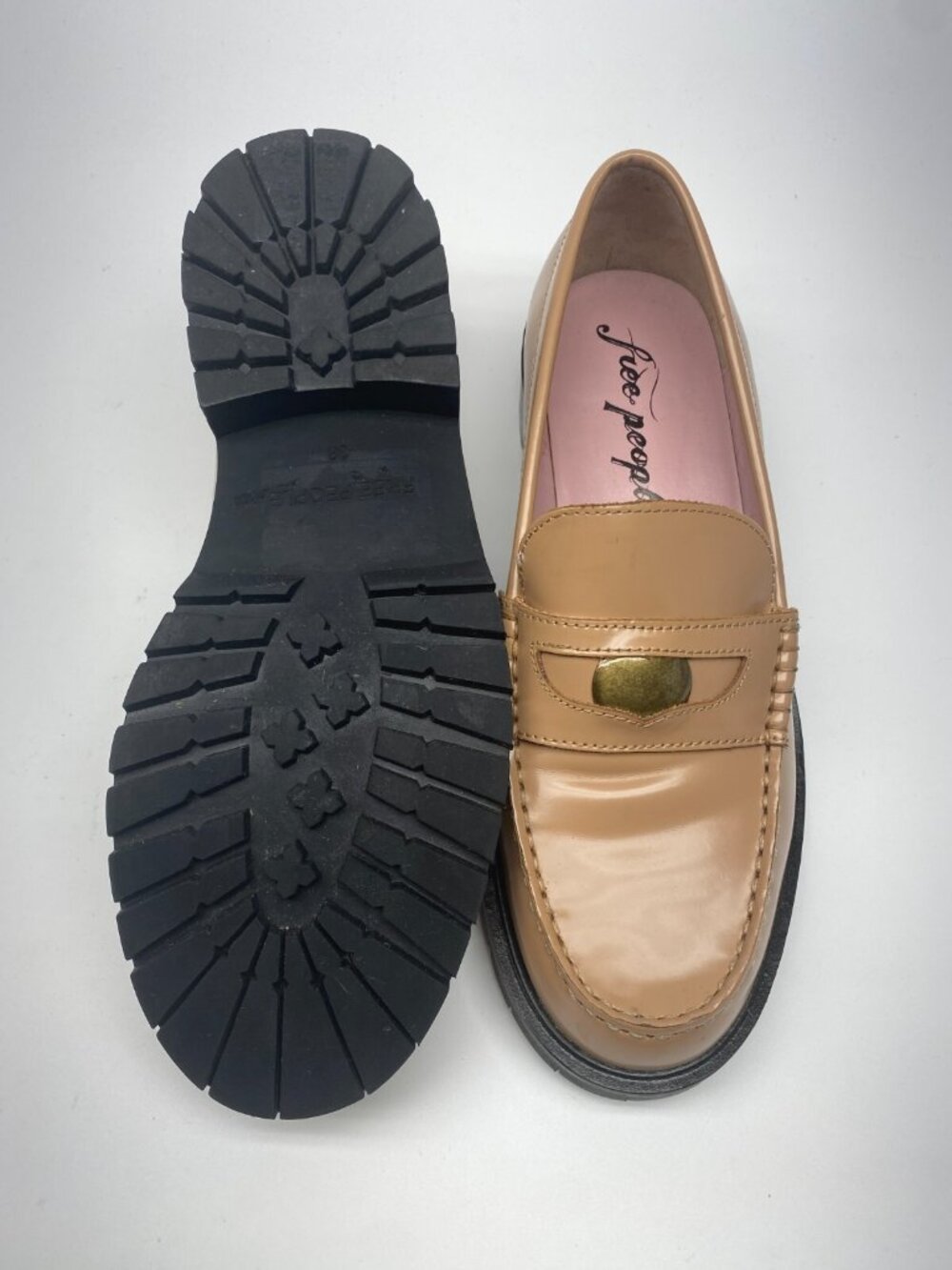Free People Women Liv Cantalope Loafers Sz 38/8 - Picture 11 of 12